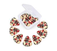12 Pcs Guitar Picks Vintage Guitar British Flag Plectrums With 3 Thickness For Electric,Acoustic Guitars