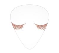 12 Pcs Guitar Rose Gold Eyelashes Print Picks With Organizer Box,3 Different Thickness,Guitar Accessories(0.46mm,0.71mm,0.96mm)