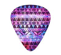 12 Pcs Guitar Shiny Pattern Print Picks With Organizer Box,3 Different Thickness,Guitar Accessories(0.46mm,0.71mm,0.96mm)