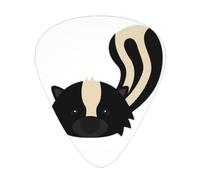 12 Pcs Guitar Skunk Print Picks With Organizer Box,3 Different Thickness,Guitar Accessories(0.46mm,0.71mm,0.96mm)