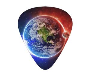 12 Pcs Guitar Space Planet Earth Print Picks With Organizer Box,3 Different Thickness,Guitar Accessories(0.46mm,0.71mm,0.96mm)