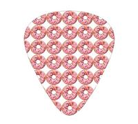 12 Pcs Guitar Strawberry Donut Print Picks With Organizer Box,3 Different Thickness,Guitar Accessories(0.46mm,0.71mm,0.96mm)