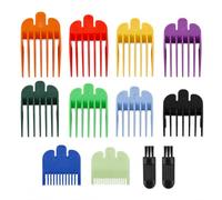 12 Pcs Hair Clipper Guards, 1.5-25mm Guide Combs, 2 Cleaning Brushes