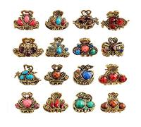 12 Pcs Hair Clips - Vintage Mini Jaw Claw Clips, Metal Hair Clamps, Butterfly Jaw Clips for Girl Women Hair DIY Accessory (Random Style)