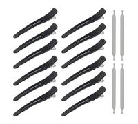 12 Pcs hair dressing clips,sectioning hair clips,women for styling,anti-slip no-trace salon hair sectioning clips with silicone band