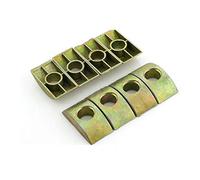 12 Pcs Half Moon Washer Furniture Nut Connector Nuts Spacer Washer Bronze Tone 8mm Hole Dia