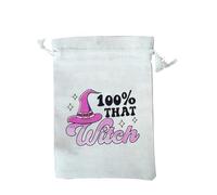 12 PCS Halloween Bags,Halloween Hessian Sweet Bags,Autumn Pumpkin Sacks,Spooky Ghost Shape Drawstring Bags,Trick or Treat Candy Bags Gift Party (C(12PCS),17 * 23 CM)