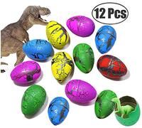 12 Pcs Hatching Dragon Egg Toys for Kids Colorful Crack Dinosaur Eggs Toy as Party Filler