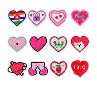 12 Pcs Heart Shaped Fridge Magnets, Cute Fridge Magnets, Whiteboard Magnets, Colorful Decorative Locker Refrigerator Magnets for Whiteboard, Refrigerator, Kitchen, Office, Classroom
