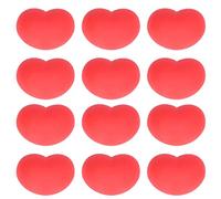12 Pcs Heart Stress Toy, Elastic Soft Simulation Rubber Red Heart Shape Decompression Ball, Stress Relief Toy for Kids Adults with ADD ADHD OCD Autism, Durable TPR Material
