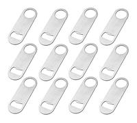 12 Pcs Heavy Duty Bar Blade Bottle Openers Stainless Steel Beer-Cap Openers Bottle Cap Removers for Beer Soda Bottle