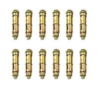 12 PCS Heavy Duty Expansion Bolts, Shield Anchor Bolts, M8 x 60mm Hex Bolt Sleeve Concrete, Wall Anchors for Brick, Carbon Steel Concrete Screws for Masonry, Wall Fixings Plugs