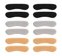 12 Pcs Heel Grips for Ladies Shoes Too Big, Slingback Heel Grips, Self Adhesive Gasket Three Colors, Suitable for Loose Shoes to Prevent Friction Shoe Inserts for Shoes Too Big and Slipping