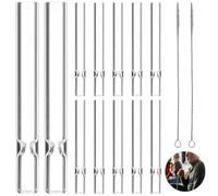 12 PCS Hookah Accessories Kit - Reusable Shisha Mouth Tips & Tube Stems with 2 Cleaning Brushes, Portable Travel Hookah Parts Set for Home Use