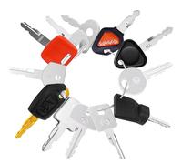 12 PCS Ignition Starter Key Set Universal Construction Ignition Key Replacement Ignitions Switch Spare Keys for Plant Excavator Agricultural Machinery Dumper Digger Tractor