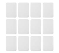 12 Pcs Iron on Repair Patches,Patch Fabric White Cotton Clothes Iron-On Backing Anti Rub Blank Decorating Double Side Heat Embroidery Tshirt Hole Jeans Mend Pocket Soft Textiles,for Pants Dress Shirts