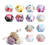 12 Pcs Knitting Needle Stoppers, Silicone Stitch Stoppers, Knitting Needles Point Protectors, Needles Caps for Stitching Accessories and Gadgets