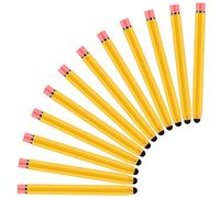 12 Pcs Konohan Kids Stylus Pencil Stylus Hexagon Pencil Shaped Stylus for Kid Children Youth Stylus Pens for Touch Screen Compatible with iPhone Android Edition Tablet Universal Devices (Yellow)