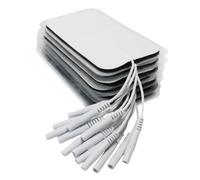 12 Pcs Large Electrode Tens Machine Pads, 2x4 Inch Self-Adhesive Tens Pads Replacement for 2mm Pin Electrotherapy