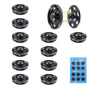 12 Pcs Large Press Studs Snap Fasteners, 19mm Poppers Fasteners Set, Black Metall Snap Buttons for Clothing, Versatile Button, for Purse Handbag Shirt Clothes Shoes Coat and Hats Sewing Repair