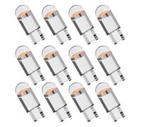 12 Pcs LED Bulbs, Car Bulbs Sidelight Light T10 12V W5W COB LED Bulb Dome Map Door Side Light, Interior Number Plate Capless Side Lights Replacement Cool Bulbs for Trunk Tail Light Bulbs (Red)