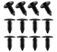 12 Pcs License Plate Hole Plugs, 8mm Lightweight Bumper Hole Plugs Useful Practical Push Clips Automotive for 8mm Holes, Universal for Most Cars(White)