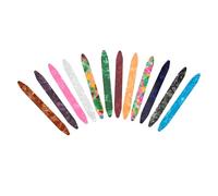 12 Pcs Light Weight Oud Picks Long Strips Design Colorful Glossy Ideal for Beginners to Alleviate Playing Plectrums