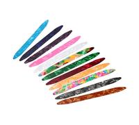 12 Pcs Light Weight Oud Picks Long Strips Design Colorful Glossy Ideal for Beginners to Alleviate Playing Plectrums