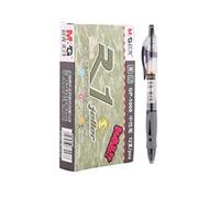12 pcs M&G GP-1008 0.5mm Roller Gel Pen Retractable Smooth Writing (Black)