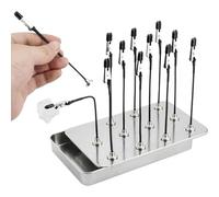 12 Pcs Magnetic Bendable Alligator Clip Sticks Set,Model Making Tools Kit | model making tools kit,miniature painting accessories Tools,Painting Stand Base Holder,tamiya extra thin cement