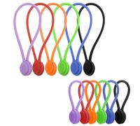 12 Pcs Magnetic Cable Ties Reusable Snap On Magnetic Cable Ties Silicone Magnetic Cord Ties for Bundling Organizing Cable Cord Bookmark Whiteboard Fridge Magnets（6 Long & 6 Short）