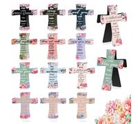 12 Pcs Magnetic Cross Bookmarks Gifts, Christian Religious Bible Verses Bookmarks with Inspiration Sayings, Magnetic Bible Verse Book Marks, for Bible Study, Readers, Teachers, Students (12PCS)