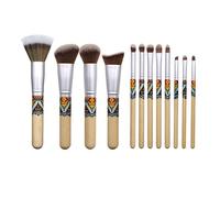 12 Pcs Makeup Brush Set Soft Fiber Wool Multi Function Bamboo Handle Professional Makeup Brushes Set for Women Beauty