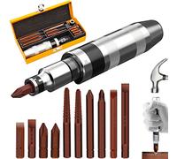 12 PCS Manual Impact Driver, S2 Alloy Steel Impact Driver Bit Set, Broken Bolt Extractor Set, Rust Screw Extractor, Impact Screwdriver for Dismantling The Old Screws (12PCS)