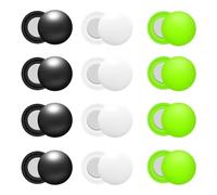 12 Pcs Marathon Running Bib Clips Number Holder Race Bib Fixing Fastener Clip Magnets Number Buckle Field Securing Running Gear White Black Green for Triathlon Cycling Runners Field Supplies