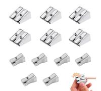 12 PCS Metal Pencil Sharpener, Sharpner, Sharpeners, for School Penci, Colored Graphite Pencils, Crayon, Home School Office(Silver Single Hole/Double Hole 6 Each)