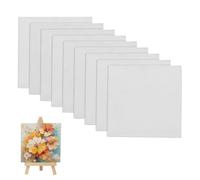 12 Pcs Mini Canvas, 7.5 x 7.5cm Small Canvases for Painting, Blank Canvas for Art, Small Canvas Panels for Artists and Hobbyists, Miniature Art Supplies