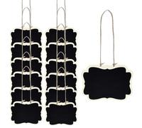 12 PCS Mini Chalkboard Signs Hanging Message Board Food Labels Buffet Pricetags Reusable Chalkboards for Home Kitchen Children Wall Menu Wedding Party Decoration (Cloud Shape)