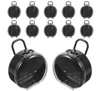 12 Pcs Mini Suitcase Candy Box round Favor Box with Handle, Black | Party Table Decor, for Trinkets and Small Jewelry, Cute Portable Design for Brides and Hosts