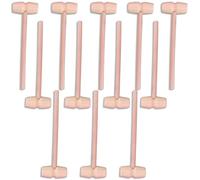 12 Pcs Mini Wooden Hammer, Wooden Mallets, Little Hammers for DIY Crafts Breaking Desserts Pounding Seafood Cracking and Educational Play
