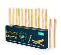 12 Pcs Miswak Sticks with Holder - Vacuum Sealed Natural Chewing Miswak Sticks for Teeth - Natural Flavored Toothbrush for Teeth Whitening, Oral Health, and Fresh Breath || Pack of 12