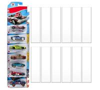 12 Pcs Model Car Display Case 4.4" Wx16.7 H, Diecast Blister Packed Toy Car Organizer Holds up to 120 Cars Wall Mount Toy Car Storage Display Case for Packaged Cars Compatible with Hot Wheels