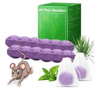 12 Pcs Mouse Repellent, Powerful Peppermint Oil Rodent Repellent, Keep Rats, Mice, Mouse Away Home, Car, Garage, RV Indoor&Outdoor, Safe Family and Pets