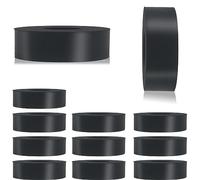 12 PCS Multi Purpose Rubber Spacer 1 1/2 Inch OD x 1/2 Inch ID x 3/8 Inch Thickness, Rubber Bushing Anti Vibration Spacer Thick Rubber Washers for Home and Car