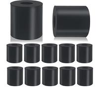 12 PCS Multi Purpose Rubber Spacer 1 Inch OD x 3/8 Inch ID x 1 Inch Thickness, Rubber Bushing Anti Vibration Spacer Thick Rubber Washers for Home and Car