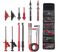 12 Pcs Multimeter Test Set, With Banana Test Hooks Clips And Probes For Electrical And Automotive Circuits For Circuit Testing And Repairs