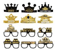 12 Pcs New Years Eve Decorations 2025, New Year's Eve Decorations, for Celebrating Parties and Adding Atmosphere to The Chinese New Year, Multi Functional and Exquisite New Year Decorations