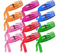 12 Pcs Ninja Party Headbands - Karate Themed Accessories for Kids Birthday Decorations | Martial Arts Fancy Dress Costume Bandanas | Children's Ninja Festival Favors