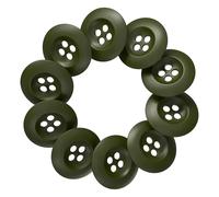 12 Pcs Olive Drab Sewing Buttons 0.75 inch Army Military Buttons 30L Buttons for Craft 4 Hole Polished Matte Finish Buttons 19mm Plastic Buttons for Pants Jacket Uniforms Bags Accessories