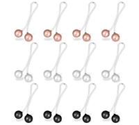 12 Pcs Pearl Hijab Clips, Multicolor U Shape Hijab Scarf & Shawl Clips Brooches Pin Jewelry for Thin Shawl Scarf Sweater